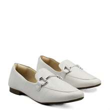 Aretha Croco Detail Moccasin - trắng - Xem 3