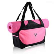 Sac à dos de tapis de yoga - Sac de fitness Sac de voyage Grande capacité Sac de bagage Sac de gym Sac de voyage Sac à bandoulière décontracté Sac de rangement pour accessoires de yoga (unisexe)