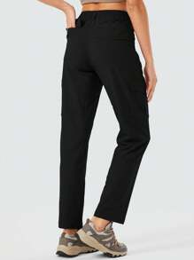 ZUTY Damen Wanderhosen mit Cargo-Taschen, schnelltrocknend für Reisen, Camping, Arbeit mit Reißverschlusstaschen