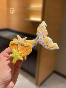 1/2/3 件彩色亮片鱼尾形发夹配饰 - 彩色 - 查看 17
