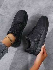 Sneakers Versatile, Comfortable Breathable Non-Slip Running Shoes Sports Shoes, Casual Shoes - Black - View 3