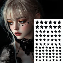 1 件蜘蛛形闪光脸部宝石，包括红色、黑色和白色，适用于万圣节、节日派对、舞台表演、婚礼派对、伴娘、生日派对、音乐节、DIY 眼部和面部贴纸、舞蹈表演派对和舞台化妆假纹身脸部宝石 - 彩色 - 查看 18