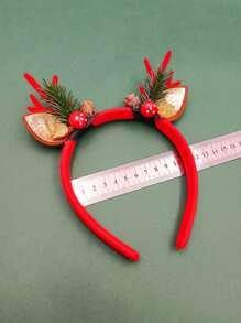 1pc/Pack Christmas Elegant ABS Resin 3D Headband, Suitable For Christmas Wear Hair Band Diadema Hair Hoop