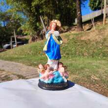 Hand Painted Image Immaculate Conception Resin 12cm - Nhiều màu - Xem 2