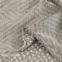 1pc Semi-Circle Geometric Pattern Sofa/Bed Cover, Stretchy Polyester Fabric Slipcover, Suitable For Armless Sofa, All Season Use