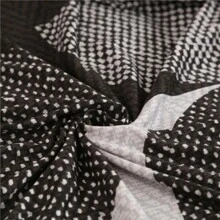 1pc Semi-Circle Geometric Pattern Sofa/Bed Cover, Stretchy Polyester Fabric Slipcover, Suitable For Armless Sofa, All Season Use