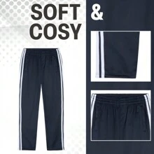 City Comfort Joggers Training Trousers Tracksuit Bottoms Jogging Pants - Navy Blue - View 5