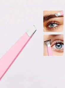 3 合 1 眉毛修形套装，包括 1 把剃须刀、1 把镊子、1 把眉毛剪，适合男士和女士 - 粉色 - 查看 2