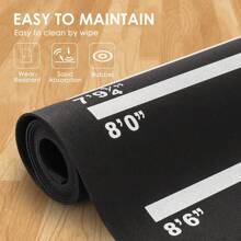 Dart Mat With 4 Throwing Distances Rubber Dartboards 300x62cm For Pub Club - Black - View 5