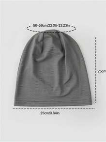 1pc Men's Outdoor Sports Bandana Scarf Hat Breathable Solid Color Minimalist Moisture Wicking Versatile Beanie Cap - Running Cap - View 6