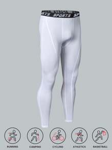 弹力运动压缩裤，紧身紧身裤，适合健身房锻炼户外跑步篮球骑行，男友风格速干紧身裤