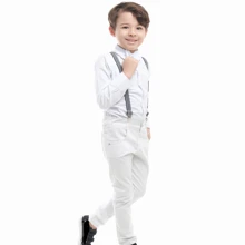 White Christening Baby Boy's Clothing, Social Sizes 1 To 8 - 白色 - 查看 5