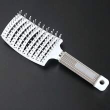 1 Gói lược có gân, lược cong lớn, lược thông gió, lược sấy tóc, lược rỗng, lược tạo kiểu dễ dàng cho nữ, lược massage gỡ rối tóc xoăn dày dài, lược duỗi tóc nhanh khô, dụng cụ tạo kiểu cong chống tĩnh điện dùng được cho cả tóc ướt và tóc khô, lược cong lớn cho mọi loại tóc, phụ kiện phòng tắm, trở lại trường học, vật dụng thiết yếu khi đi du lịch, phụ kiện tóc cho nữ - Nhiều màu - Xem 4