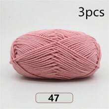 3pcs/Set 150g 5-Ply Yarn + 1pc Random Color Knitting Tool Scissors, For Weaving Bags, Scarves, Hats, Sweaters, Dolls