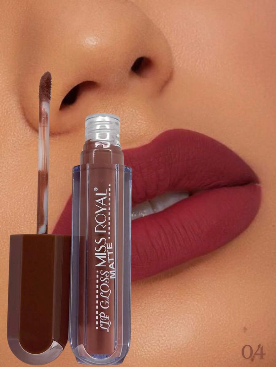 Tesouro direto Import Lip Gloss Matte Lipstick - 3 Nude Colors - Màu nâu  Mocha - Xem 1