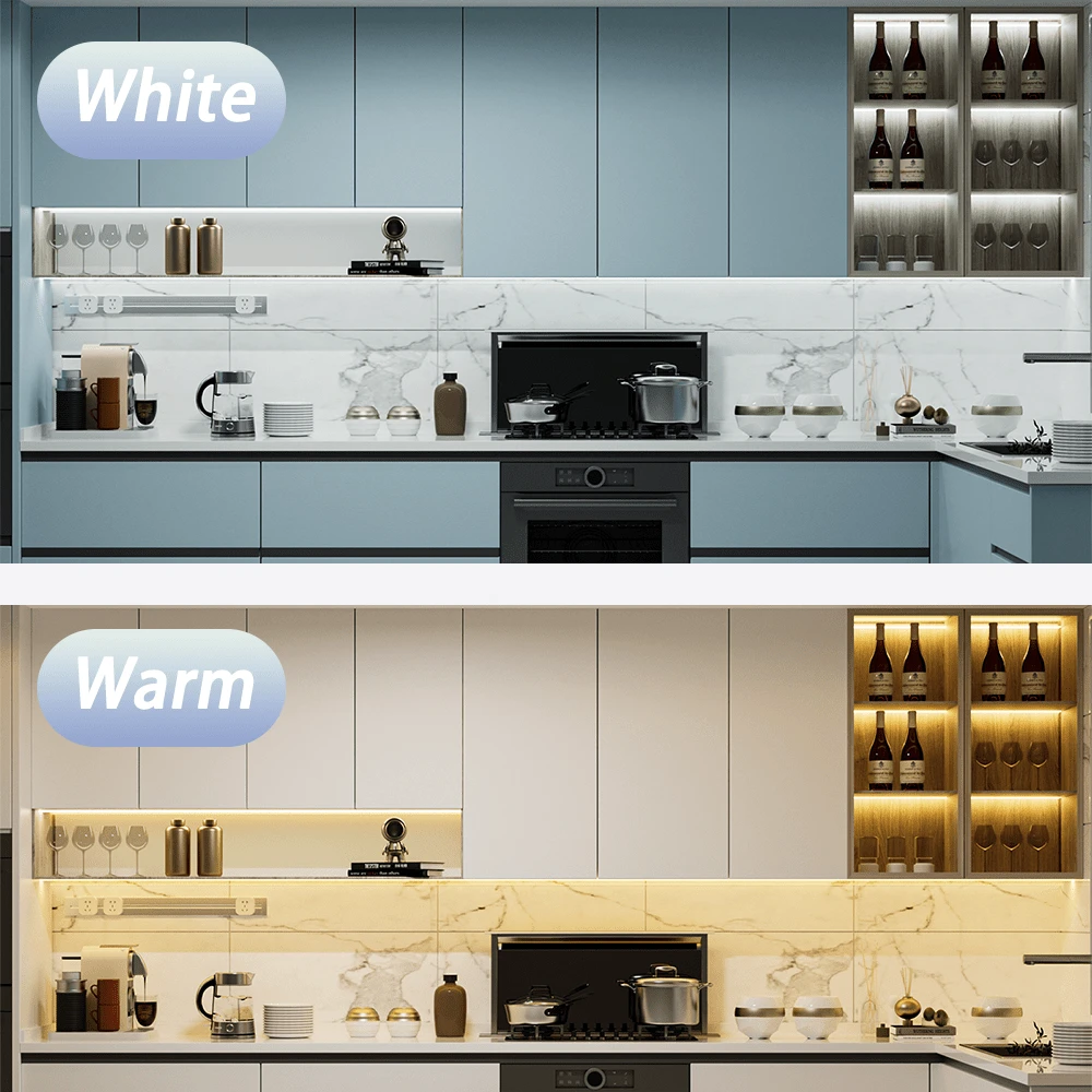 1pc LED Light Warm/White Light Bar Can Be Cut Light Strip, USB Power