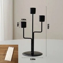 1pc Nordic Style Luxury Standing Retro Metal Candle Holder For Party, Wedding Decor, Romantic Dinner Atmosphere Set, Table Centerpiece