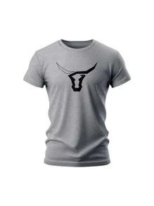 Country Austin Texas Longhorn Shirt - Light Grey - View 1