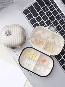 1 hộp đựng thuốc di động có nắp đựng thuốc 7 ngày, hộp đựng thuốc bằng nhựa chống bụi để mang đi du lịch, văn phòng và cất giữ tại nhà. - nhiều màu - Xem 7