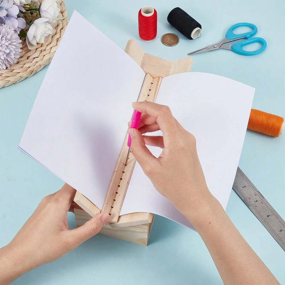 3 Set Wood Bookbinding Punching Cradle Book Binding Tool Hand Binding