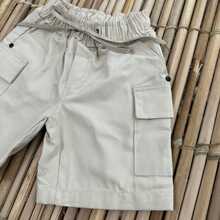 BOYS' TWILL CARGO BERMUDA SHORTS EXCLUSIVE LAUNCH - Beige - View 5