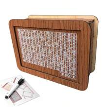 1pc Wooden Piggy Bank With Digital Counter - Coin Saving Box For Adults - Can Hold Up To 10,000 Euro Coins - Ideal Gift For Friends - High Quality Wooden Coin Bank Gifts Birthday Graduation - Light Brown - View 2