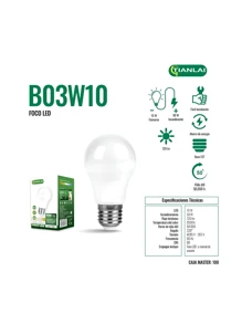 10W LED Energy Saving Bulb Pack Of 10 Pieces - 查看 4