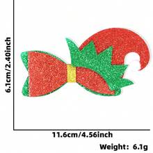 1 件圣诞装饰发夹，闪光蝴蝶结发夹，卡通鸭子发夹，适合成人和儿童派对 - 彩色 - 查看 17