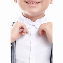 White Christening Baby Boy's Clothing, Social Sizes 1 To 8 - 白色 - 查看 4