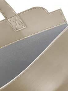 Car Trash Can Synthetic Leather Light Beige Garbage Holder - 淺米色 - 查看 3