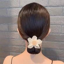 Dây buộc tóc hoa thiết kế mới dễ thương & thanh lịch, Phụ kiện tóc búi thời trang cho phụ nữ - Nhiều màu - Xem 6