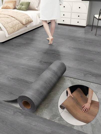 1roll 300CM/118in Peel And Stick Vinyl Flooring Roll, Thicken Self Adhesive Vinyl Floor Tiles Wood Plank Flooring Waterproof Wear-Resistant For Any Room, Easy DIY Floor Coverings, Light Wood, Minimalist Home Decor, For Home Decorations, Spring Decoration Items Refresh Your Home, Festival Decoration Stickers Gifts Birthday Graduation Wall Decor Bedroom Decor Stuff House Decor Home Decor Living Room Wall Paper Wallpapers Floor Tiles Self Adhesive Floor Tiles Peel Stick Living Room Decor Kitchen