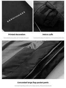 2pcs/Set Lining Winter Jacket Outdoor Windbreaker For Women, Detachable 3-In-1, Hiking Sports, Casual Couple Coats