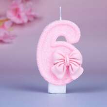 1pc Pink Butterfly Shaped Birthday Candle, Ideal For Birthday Cake Decoration, Anniversary Celebration And Romantic Dinner Table Decoration, Wedding Decoration, Valentine Decoration,Christmas - Baby Pink - View 15
