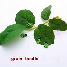 Mặt dây chuyền mặt phẳng hình con bọ nhựa Vibrant Mix - Mặt dây chuyền côn trùng nhiều màu sắc dùng để trang trí tiệc cưới, Đồ dùng thủ công trang sức DIY, Đồ trang trí thủ công với thiết kế và hoa văn độc đáo - Nhiều màu - Xem 6