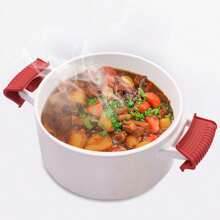 2/4/8pcs High Temperature & Abrasion Resistant Pot & Pan Handle Covers, Pot/Pan Lid Grip, Prevents Scalding, For Casserole, Steamer & Soup Pot