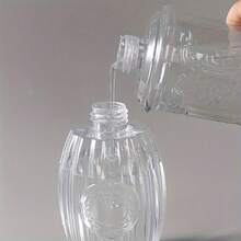 2 件 6.09 盎司透明图案指甲按压分体瓶空旅行塑料分配瓶 - 可重复使用清洁剂化妆品乳液抛光剂去除剂泵瓶 - 指甲修甲配件 - FULL BEAUTY - 無色 - 查看 6