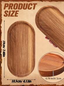 Customized Thanksgiving Minimalist Wooden Coffee Tray, Dessert Tea Holder, Household Camphor Wood Cup Dish Coaster & Serving Platter