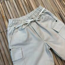 BOYS' TWILL CARGO BERMUDA SHORTS EXCLUSIVE LAUNCH - Beige - View 4
