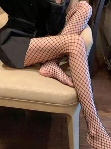 Medias de malla negro,Medias de red de estilo sencillo y moda, ideales para uso diario, ¡Elige entre varios estilos! - 502 - Ver 3
