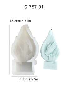 1 Khuôn nến thơm hình gia đình thiên thần bằng silicon DIY Khuôn trang trí nghệ thuật bằng nhựa thạch cao - Đôi Cánh Thiên Thần Trẻ Em G-913 1 cái - Xem 4