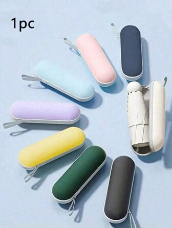 1 pièce Mini parapluie de poche portable, pliable multicolore, parapluie à six plis, parapluie double usage pluie et soleil, parapluie de haute qualité, en boîte, mini parapluie de protection UV pour le soleil et la pluie, parapluie de poche portable mignon pour camping-car, fille, femme, garçon, homme, accessoire de voyage essentiel, pliable, grand, moyen, imperméable, léger, cadeau pour enseignant, maman, père, Noël, transparent, mini, de poche