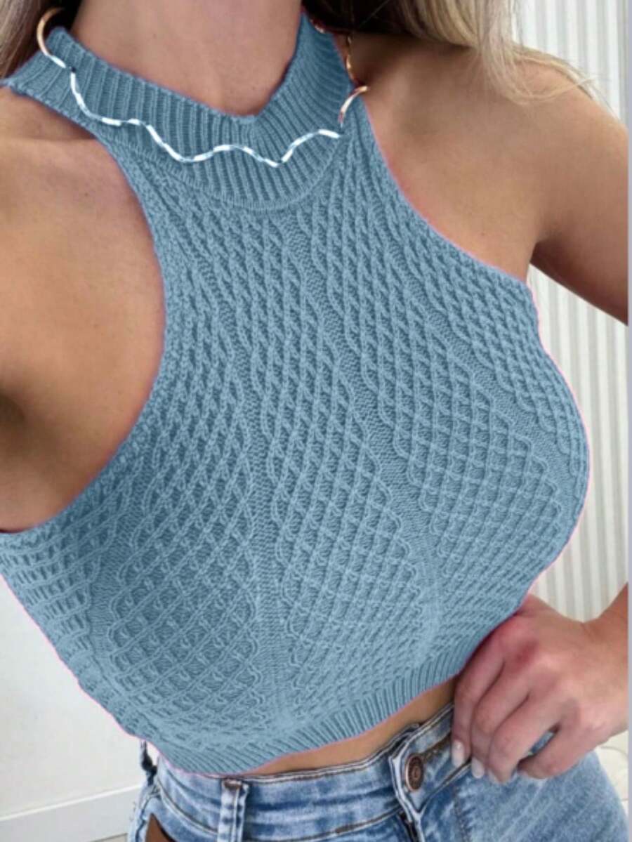KNITTING REGULATED SEXY JEWELLERY FASHION WOMEN'S - Baby Blue - View 1