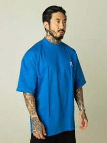 Royal Blue Signature Oversized T-Shirt - 查看 2