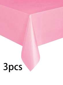 1/3/5 件，高品质塑料桌布，装饰性矩形一次性纯色厚大号 PEVA 桌布，137x274cm 纯色桌布，用于派对装饰，适合派对、活动、婚礼、室内和室外的塑料桌布 - 彩色 - 查看 28