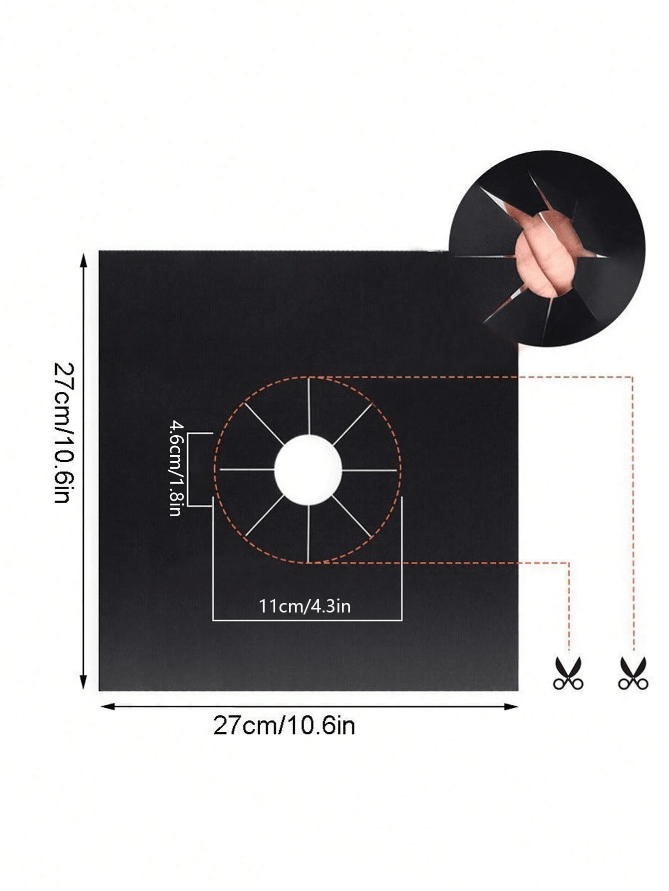 6Pack PTFE Grill Toppers Oil & HeatResistant Stove Cleaning Mats