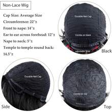 Pixie Cut Wig For Women Human Hair 1B27 Color Short Wigs For Black Women Brazilian Virgin Real Human Hair Glueless Wig Party Wig Color Wig None Lace Front Full Machine Made Halloween Cosplay Layered Haircut Wig Pixie Wigs For Women