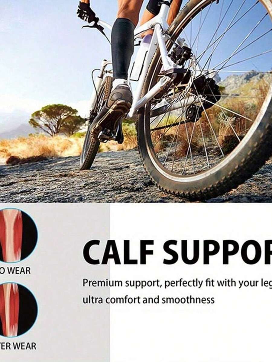 1 Pair Of Compression Sock Men's Veins Calf Legs Socks Soreness Sports