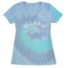 Velaris Night Court Starfall Ladies V-Neck T-Shirt - 藍雲 - 查看 1