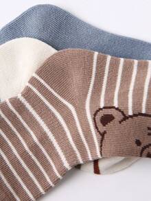 5 双多种颜色新款春季婴儿袜子，卡通幼儿袜子，适合男孩和女孩 - 彩色 - 查看 7